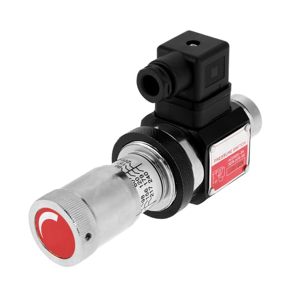 JCS-02N Gennemstrømningsrør Hydraulisk Trykrelæ Afbryderventil 30-210kg/cm²