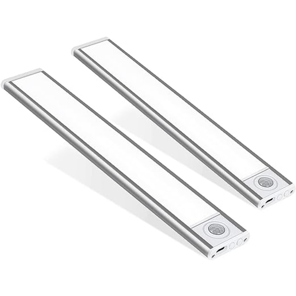 Kjøkkenlamper under skap, 2-pakke skaplamper med 54 LED-er (30 cm)