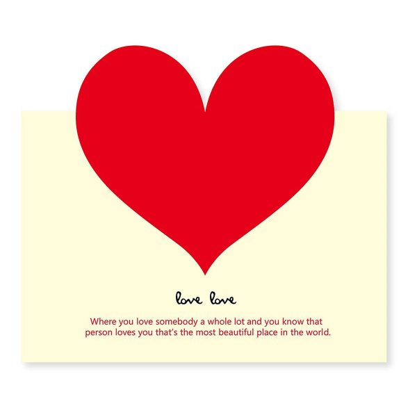 2 stk Christmas Love Wish Cards Højkvalitets julekort formidler din kærlighed til nogen 7