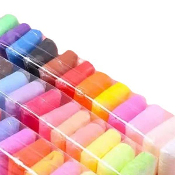 36 farver DIY blødt letvægts fleksibelt lufttørrende modellervoks-sæt til børn