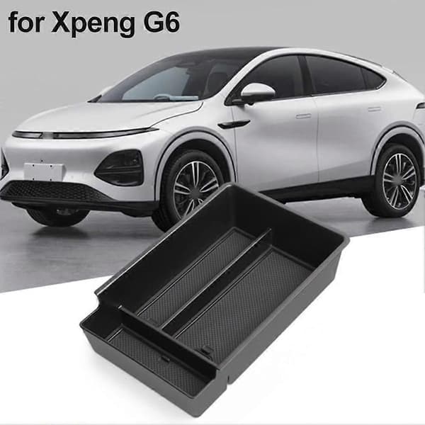【BQ】ABS+PVC Midtkonsoll Armlene Oppbevaringsboks for Xpeng G6 Midtkonsollbeholder