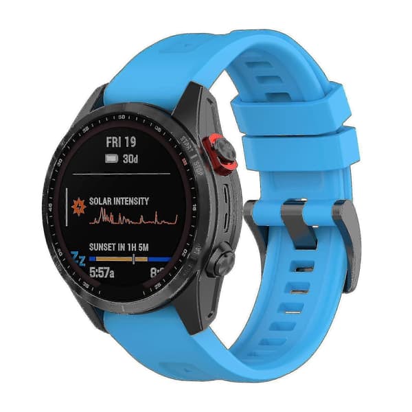 Armbånd til Garmin Fenix 7s/6s/5s Silikone Smartwatch Rem Ridsefast Rem Blue