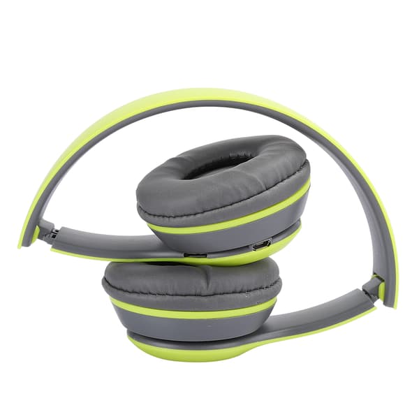 Bluetooth Trådløse Over Ear Foldbare Stereo Støjreducerende Gaming Hovedtelefoner Grøn