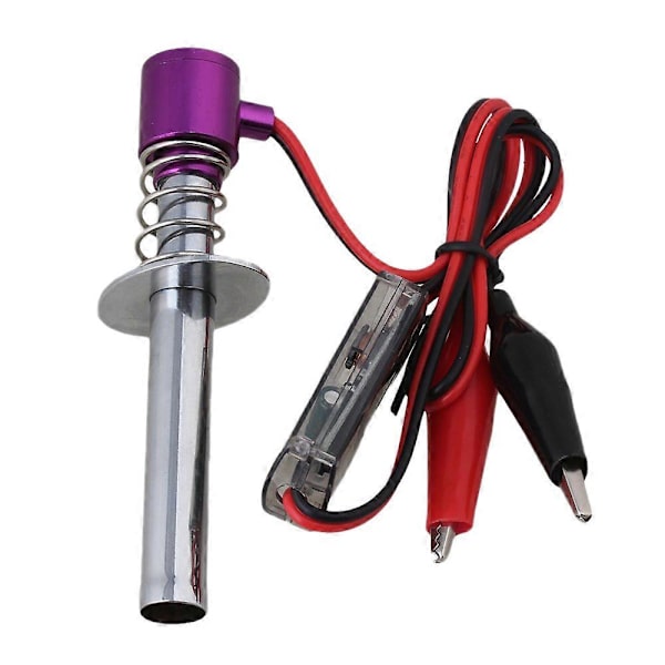 【BQ】Gløderørsstarter Tænder Opgraderet 6V -24V Elektronisk til HSP Nitro RC Bil Lilla