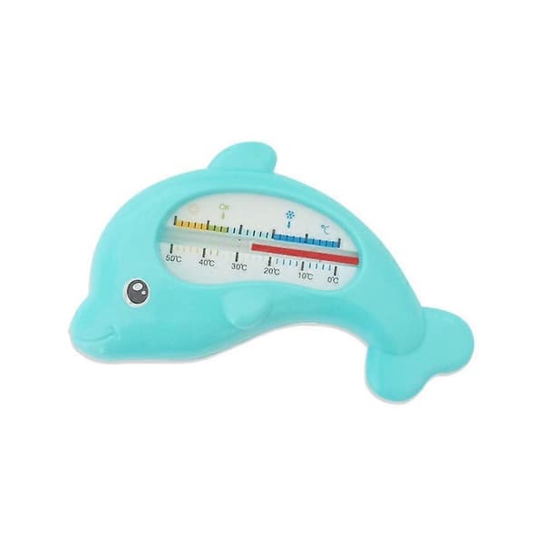 【BQ】Badevandstermometer PP+ Delfinformet Brusebadstermometer Nøjagtig Måling Sikker Temperatursensor Blue