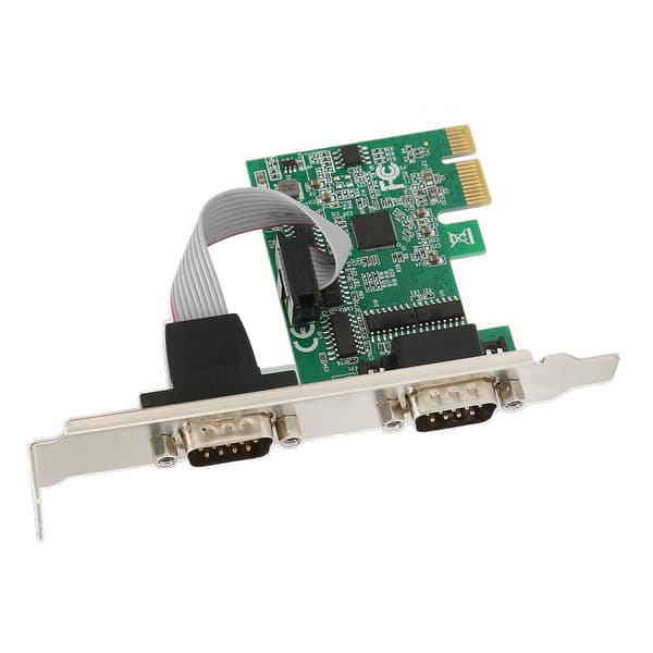PCIE Serielt Kort Minus40 til 85℃ 2 Port PCI Express X1 til DB9 COM RS232 Konverter Adapter Controller til Windows