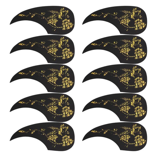 10 st PVC Gitarrskyddsplattor Akustisk Gitarr Repskydd Guld Stränginstrument Tillbehör