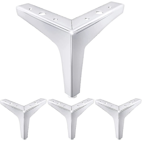 6 tommers møbelben Møbelføtter i moderne stil Metall polert krom sofa