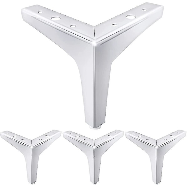 6 tuuman huonekalujen jalat Nykyaikaiset huonekalujalat metallikiillotettu kromisohva