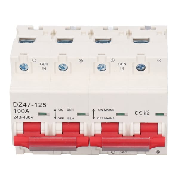 Dobbelt Strømomskifter 100A AC 240-400V Afbryder Interlock