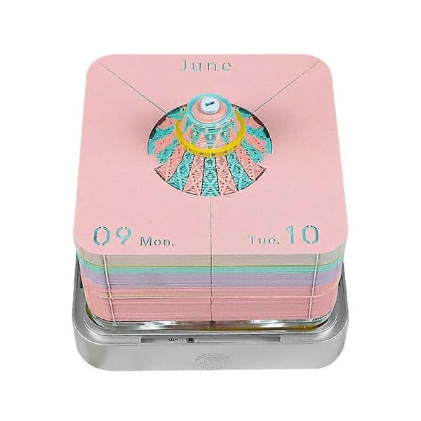 【BQ】Stressavlastende 3D-riveblokk Skrivebordstilbehør Papirkalender