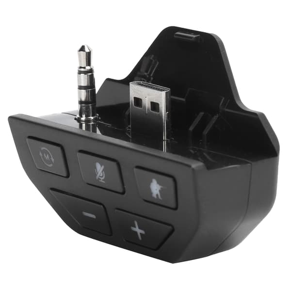 Headset Adapter Controller Lydadapter Hodetelefonkonverter for Xbox One Trådløs Gamepad Svart