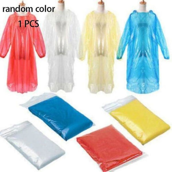Eller engangsregnfrakke til voksen regnfrakke Vandtæt bærbar udendørs regnfrakke