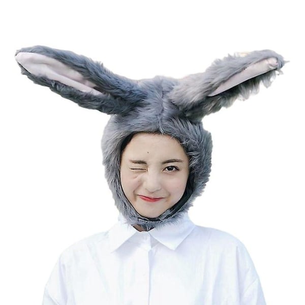 Pehmo Bunny Ears -hupullinen Cosplay-asu Kawaii Halloween-syntymäpäiville