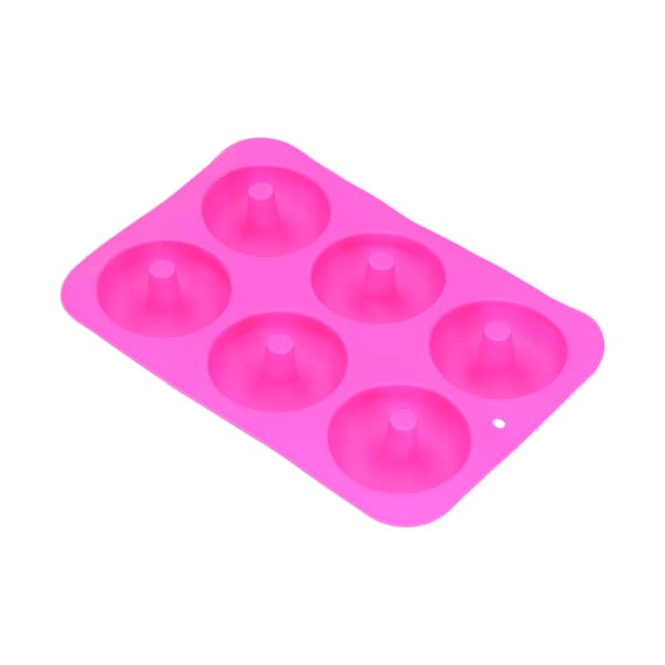 Munkformar 6 Fack Silikon Non-Stick Munkformar för DIY Bakningsentusiaster