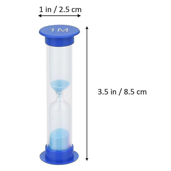 Sand Timer 6 farver Timeglas Sandglas Timer 30 Sec /1/2/3/5/10 Min.