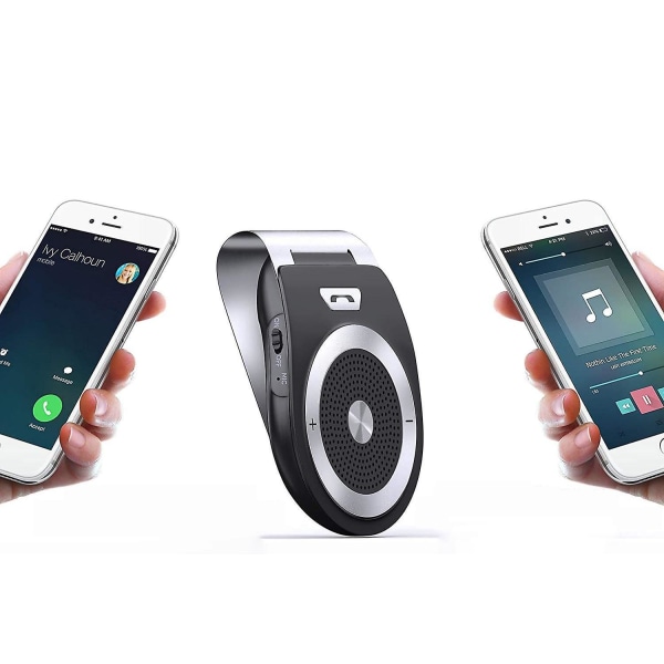 Bluetooth handsfreesats för bil med inbyggd rörelsesensor Stöder GPS Black