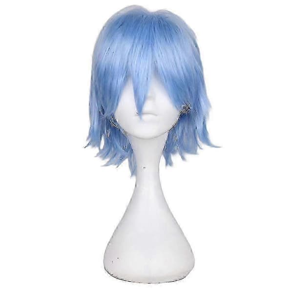 Moderigtig kort lige cosplayparyk til mænd - DSW light blue