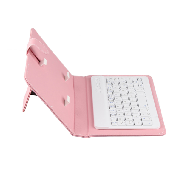 Trådløst Bluetooth-tastatur etui til iOS/Android-telefoner - Rosa
