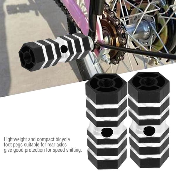 Bagakselpinde Aluminium Legering BMX Pinde Sort