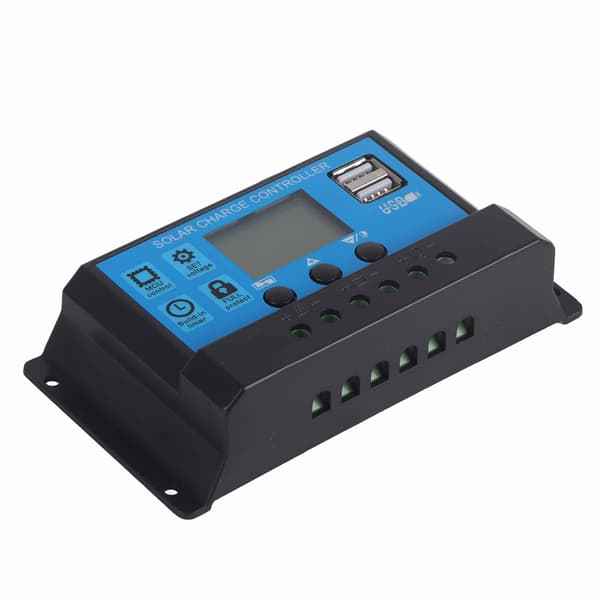 20A 12V 24V 2-vejs MOS Solar Opladningsregulator PWM 3-trins Batteriregulator Solpanelregulator