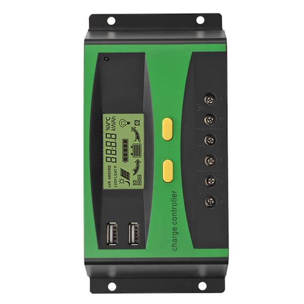 Solar Charge Controller LCD-display 12V 24V 30A Automatisk Identifiering Strömregulator