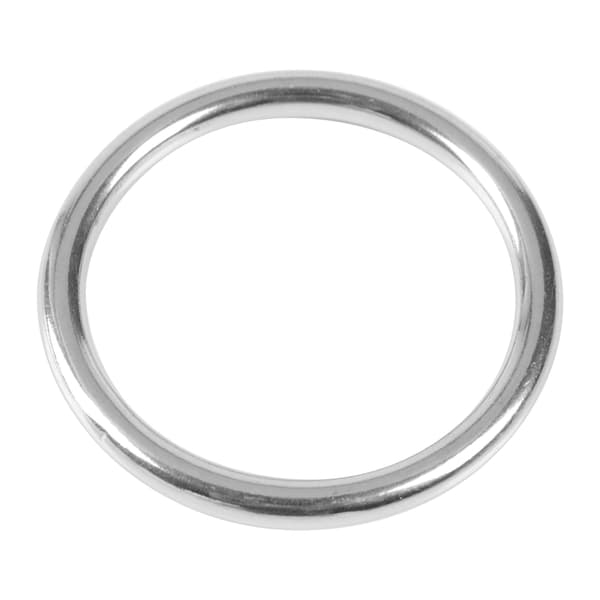 304 Rostfritt Stål Svetsad O-ring 5mm Linjediameter 50mm Innerdiameter Dykutrustningstillbehör