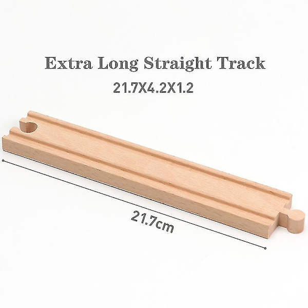 Hhcx-all Kinds Wooden Railway Train Track Accessories Beech Wooden Tracks Set Bridge Building Toys Parts Fit Biro Train Toy New WJ-JM-12-27
