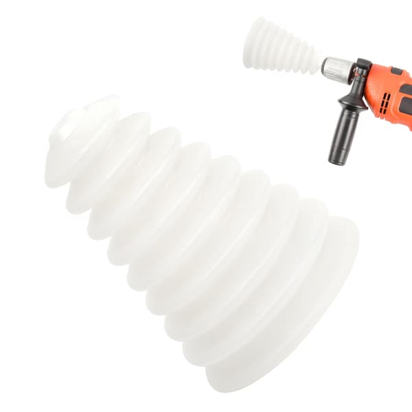 3 st Gummiflexibla Slitstarka Dammskydd för Elektrisk Borrhammare för 6mm-16mm Borr Vit