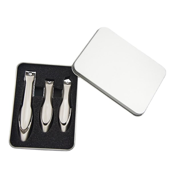 Anti-stänk Mantis Nagelklippare Set Champagne Nagelklippare Manikyr Stor hushålls Nagelklippare i rostfritt stål Presentförpackning Mantis three-piece set