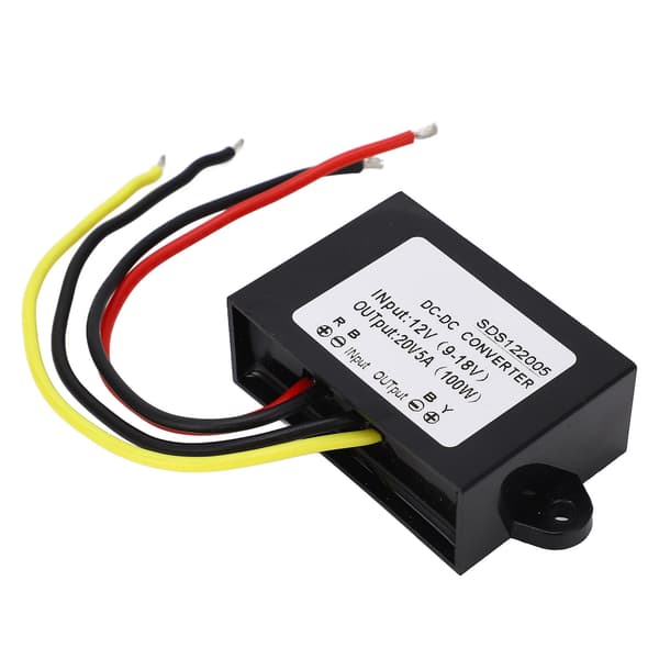 DC Boost Modul 12V til 20V 5A Høyeffektiv Spenningsomformer Plastikk Hus