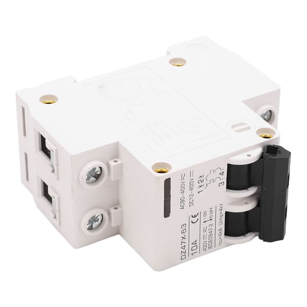 2P 10A 400V AC DC MCB Lekkasjebeskyttelsesbryter for Solcellepanel Hjemme