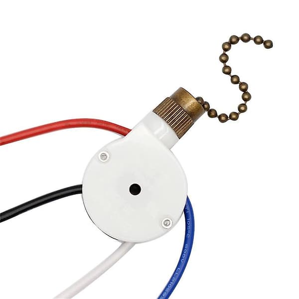 【BQ】1 stk Loftventilatorafbryder ZingEar ZE-208S E89885 3 Hastigheder 4-leder Ventilatorafbryder Trækæde, Ventilatorlampe [DB]-XF17- Bronze