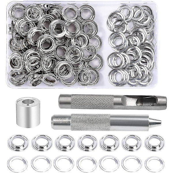 Genomföringssats 12 mm genomföringar Öljetar med monteringsverktygssats