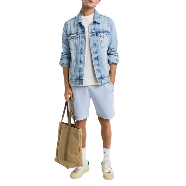 【BQ】Gant Shield Dragsko Sweatshorts Bomull Normal Passform Sommar Halvbyxor Blue S
