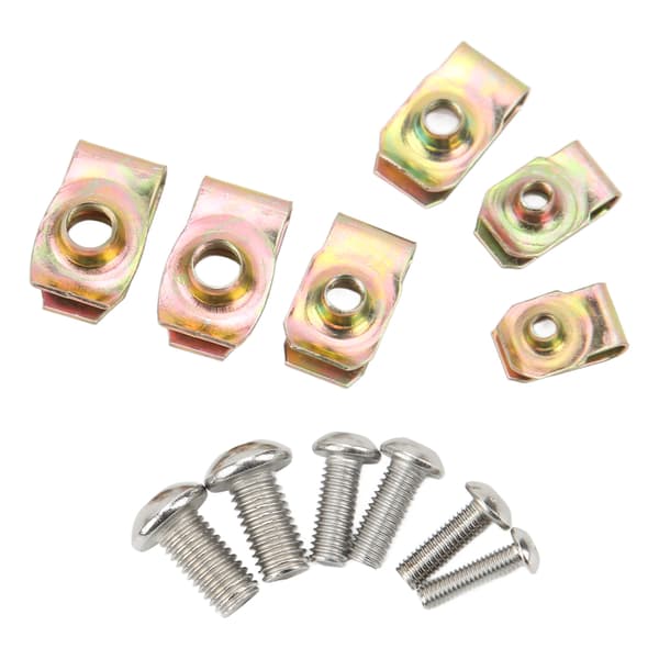 130 stk U-formet mutterclipskrussett Bilmutterfestere Clips U-formet monteringsholderclips