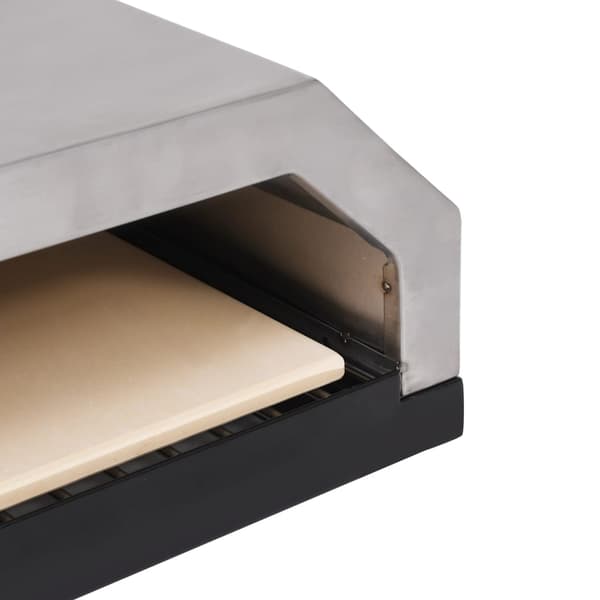 【BQ】vidaXL Pizzaovn med keramisk sten til gas-/kulgrill Multicolor multifärg