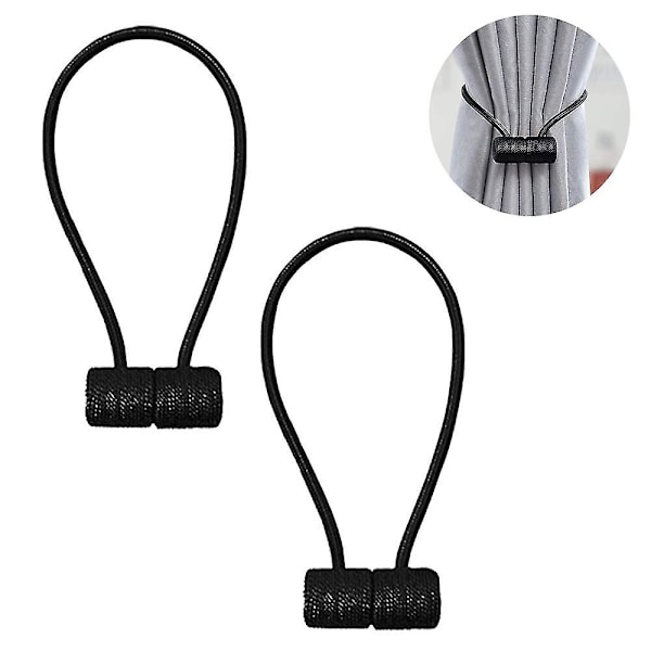 2 kpl Magneettiset verhot Takaisin Verhokiinnikkeet Köysi taaksepäin