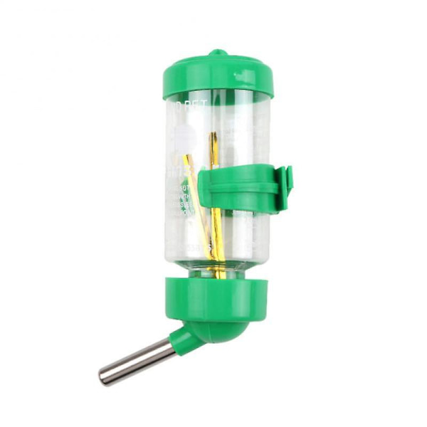 Plasthamster drikkedunk vandflaske dispenser foderautomat Hængende marsvin egern kanin drikke flaske kæledyr drikke springvand green 80ml