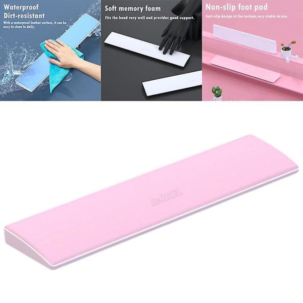 Pu Tangentbord Handledsstöd Handledsstöd Hand Palm 61-tangenter Rosa