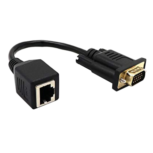 10 kpl Vga-Rj45-sovitin Verkkokaapeli VGA-verkkomonitori verkko-Vga-laajennus