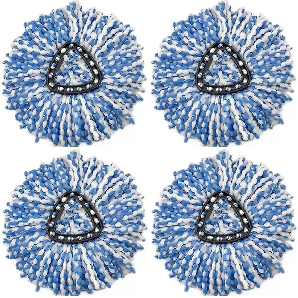 4-pack vridbar mopp ersättningshuvud mopphuvud refill mopphuvud mopp för golvrengöring Mikrofibermopphuvuddelar red