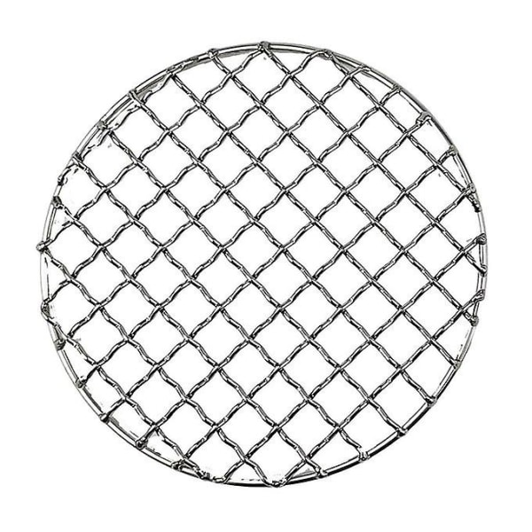 1kpl BBQ- mesh Kannettava mesh Simple Silver Round