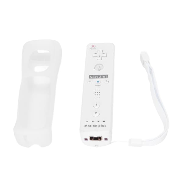 Trådløs spilcontroller med vibration og lydfunktion - Motion Plus inkluderet - Kompatibel med Wii U - Hvid