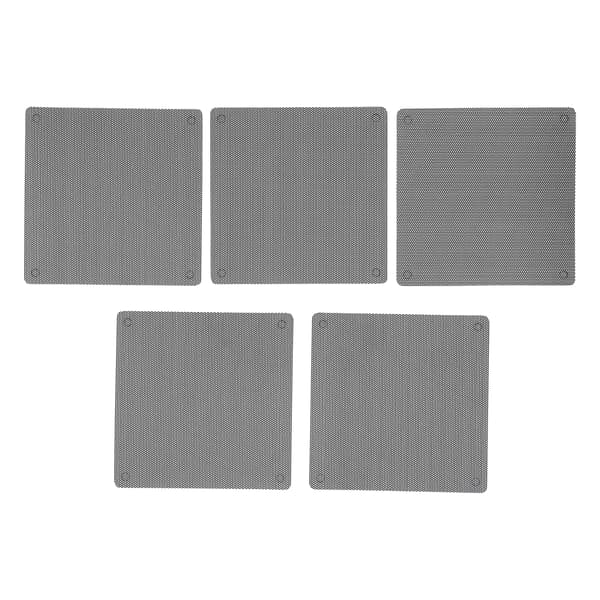 5 stk. 12 cm Computer Blæser Cover PC Computer Laptop PVC Støvtæt Blæser Støvfilter Sort