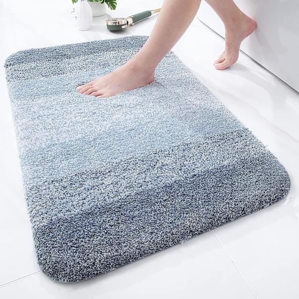 Lyxig badrumsmatta, supermjuk och absorberande mikrofiberbatt