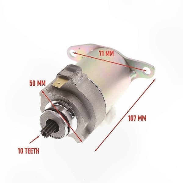Startmotor til scootermodeller SYM JET 50 EVO MIO 50 Symply 50 Erstatningsdel SCH0098 As Shown