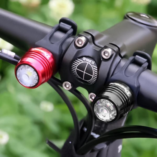 Svart Cykel Road Bike Mtb USB Tail Bakre säkerhetsljuslampa