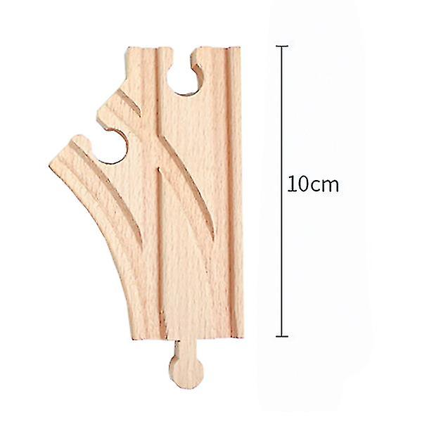 Hhcx-tbkjoys Træbanebane Jernbanetilbehør Alle former for træspor Variety Komponent Pædagogisk legetøj Two Way D