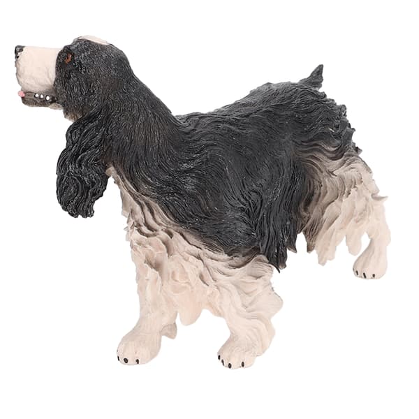 Cocker Spaniel Simulation Pedagogisk Lättskött Hundfigur Leksak Dekor PL127 1314 Svart